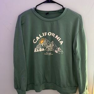 Landscape & Letter Graphic Pullover